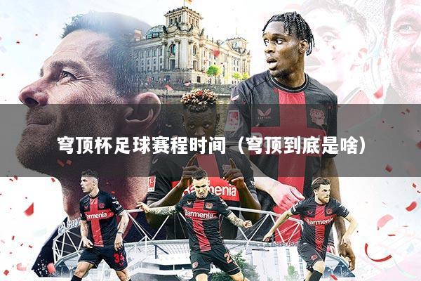 穹顶杯足球赛程时间（穹顶到底是啥）